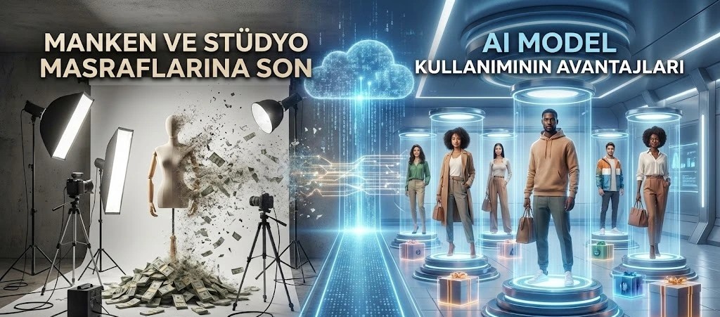 Manken, Stüdyo ve Kuaför Masraflarına Son: E-Ticaret Fotoğrafçılığında Yapay Zeka (AI) Model Devrimi