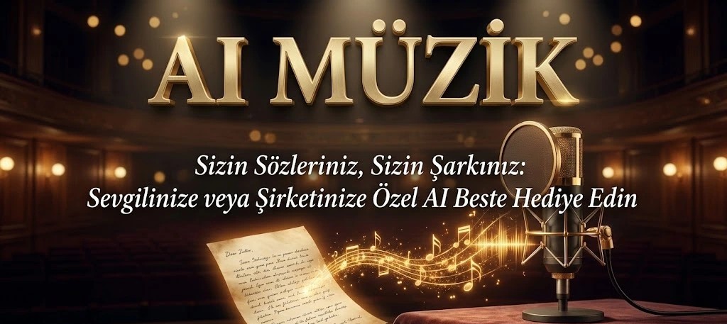 Sizin Sözleriniz, Sizin Şarkınız: Sevgilinize veya Şirketinize Özel Stüdyo Kalitesinde AI Beste Hediye Edin