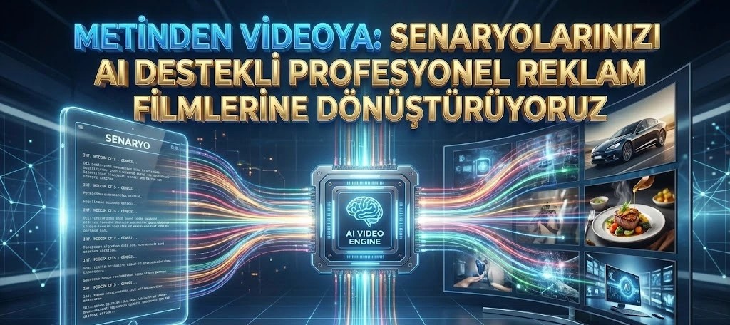 Kamera Yok, Oyuncu Yok, Sınır Yok: Senaryolarınızı AI (Yapay Zeka) ile Sinematik Reklam Filmlerine Dönüştürün
