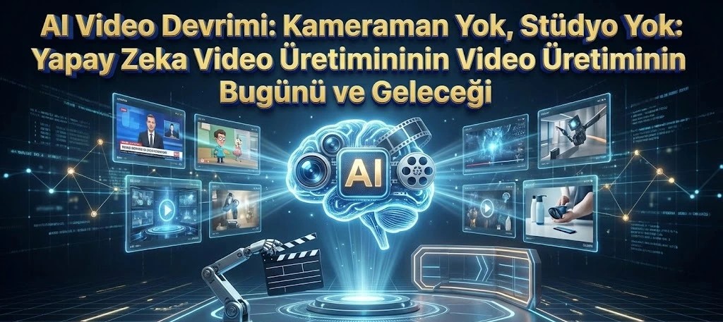 Kameraman Yok, Stüdyo Yok, Oyuncu Yok: Yapay Zeka (AI) ile Video Prodüksiyonunun Bugünü ve Geleceği