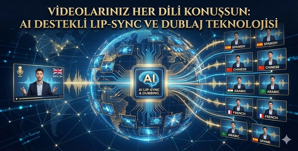 Dil Bariyerlerini Yıkın, Dünyaya Satın: Videolarınızın Her Dili Konuşmasını Sağlayan AI Lip-Sync ve Dublaj Teknolojisi