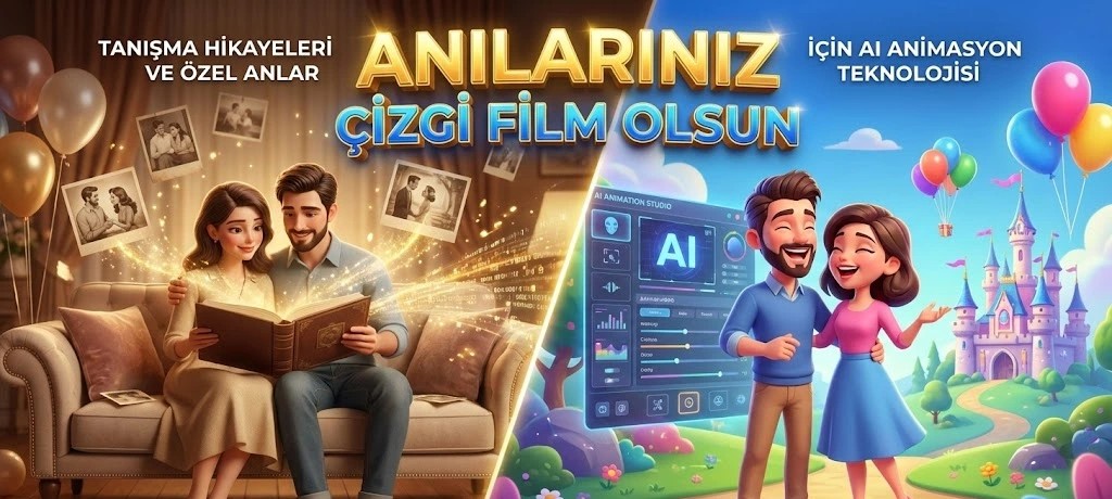 Anılarınız Çizgi Film Olsun: Tanışma Hikayeleri ve Özel Anlar İçin Kişiye Özel AI Animasyon Teknolojisi