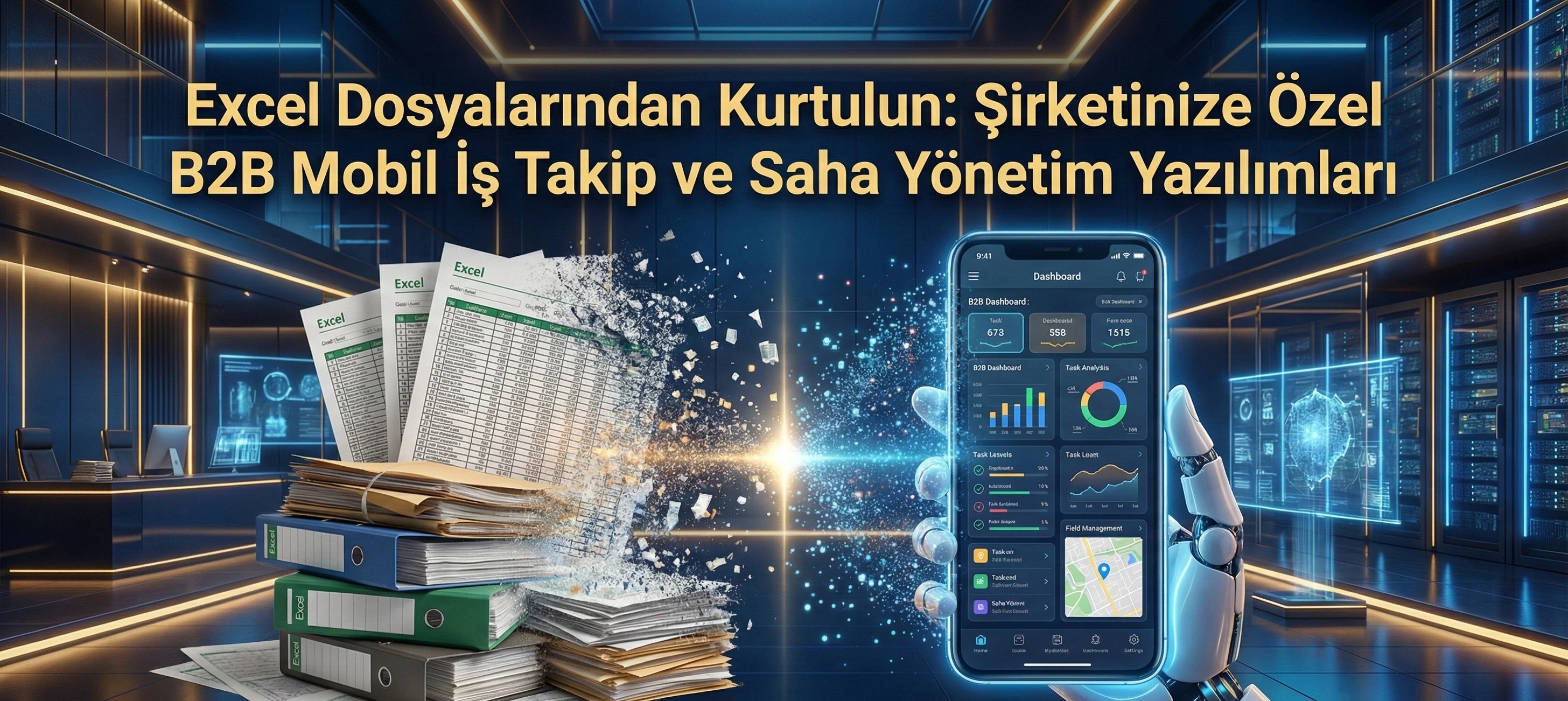 Excel Cehenneminden ve WhatsApp Kaosundan Çıkış: Şirket Operasyonlarınızı %200 Hızlandıran B2B Mobil Yazılımlar