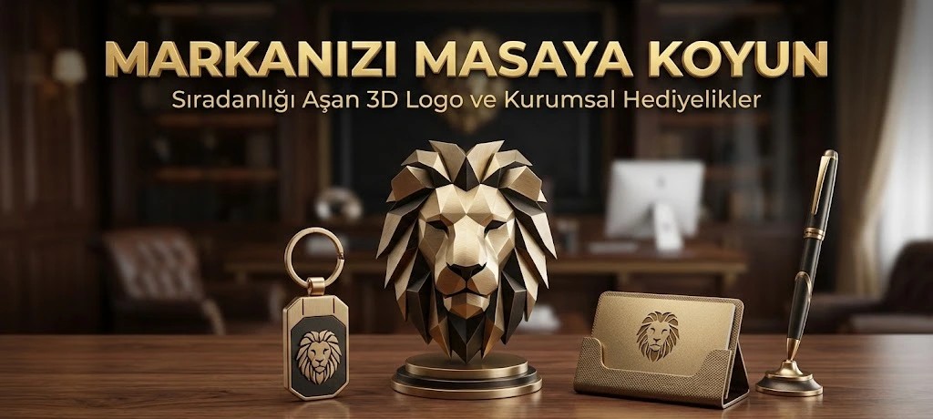Ucuz Kalem ve Ajandaları Unutun: Markanızı Masaya Koyan 3D Logo ve Yeni Nesil Kurumsal Hediyelikler